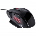 Mouse Gamer Interceptor 7200 Dpi Com Ajuste De Peso Led E Cabo Usb 1.8 Metros Trançado